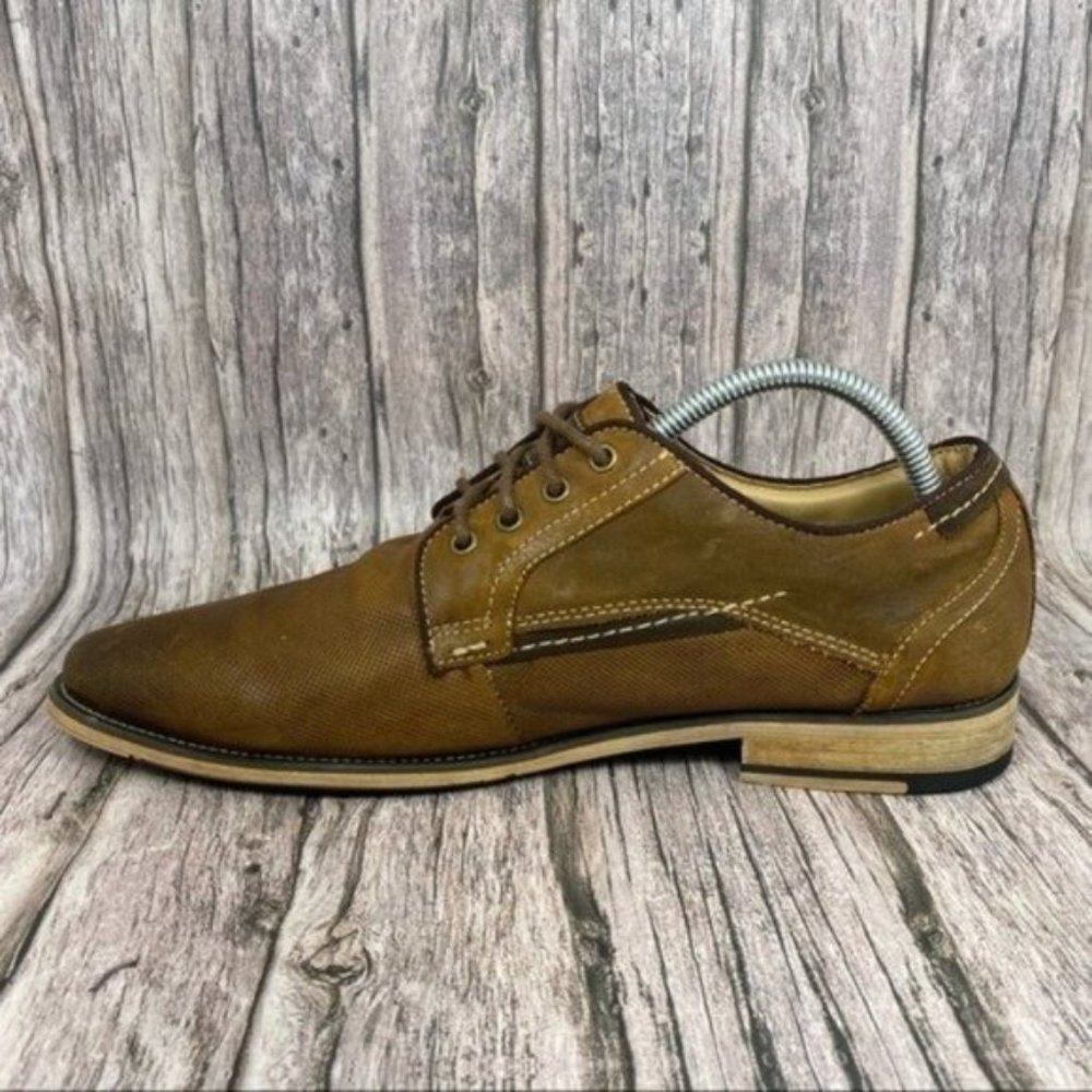 Steve Madden Men’s Size 8.5 Brown Jaysun Oxford Shoes - Picture 5 of 9